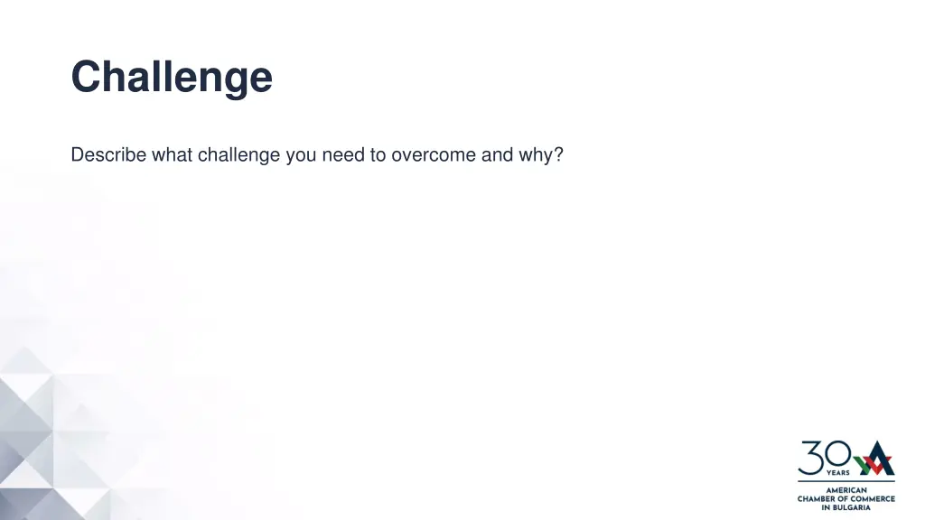 challenge