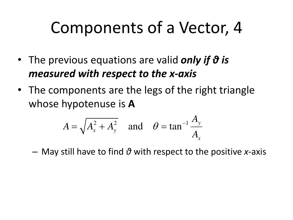 components of a vector 4