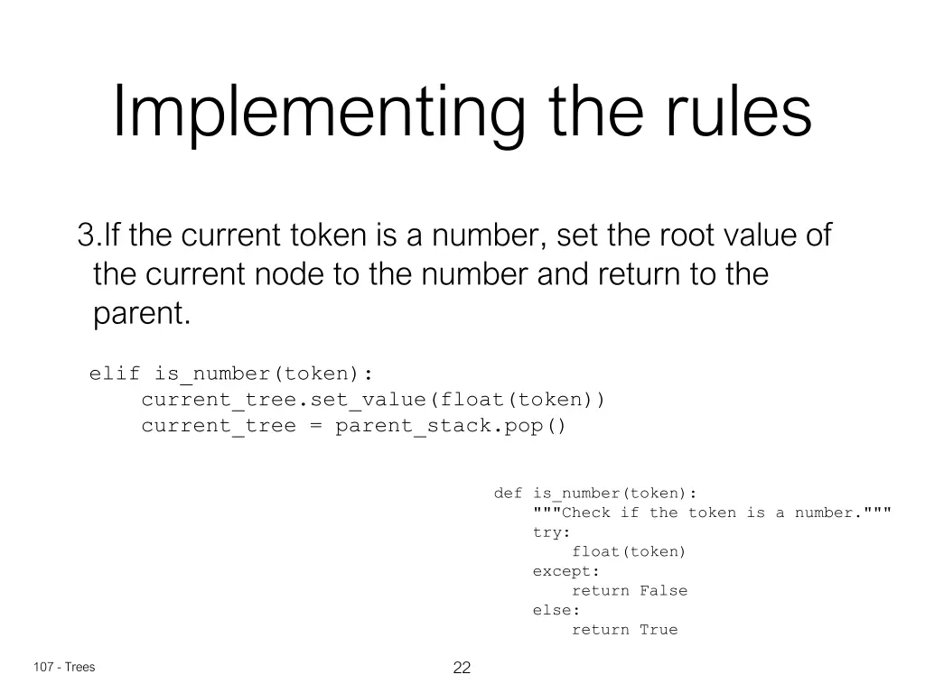 implementing the rules 2