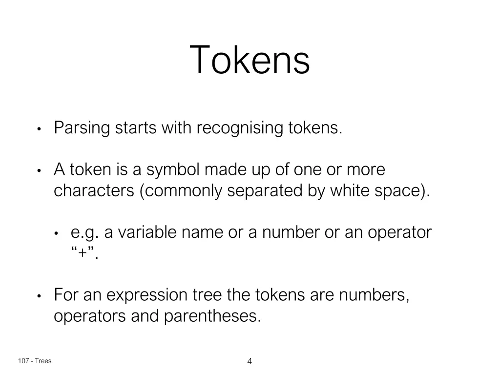 tokens