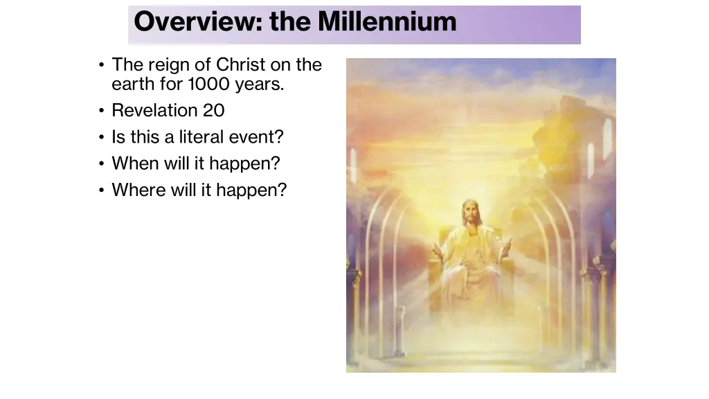 overview the millennium