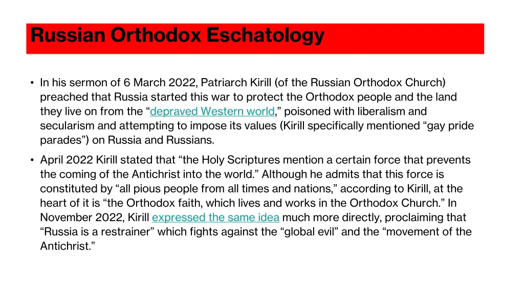 russian orthodox eschatology