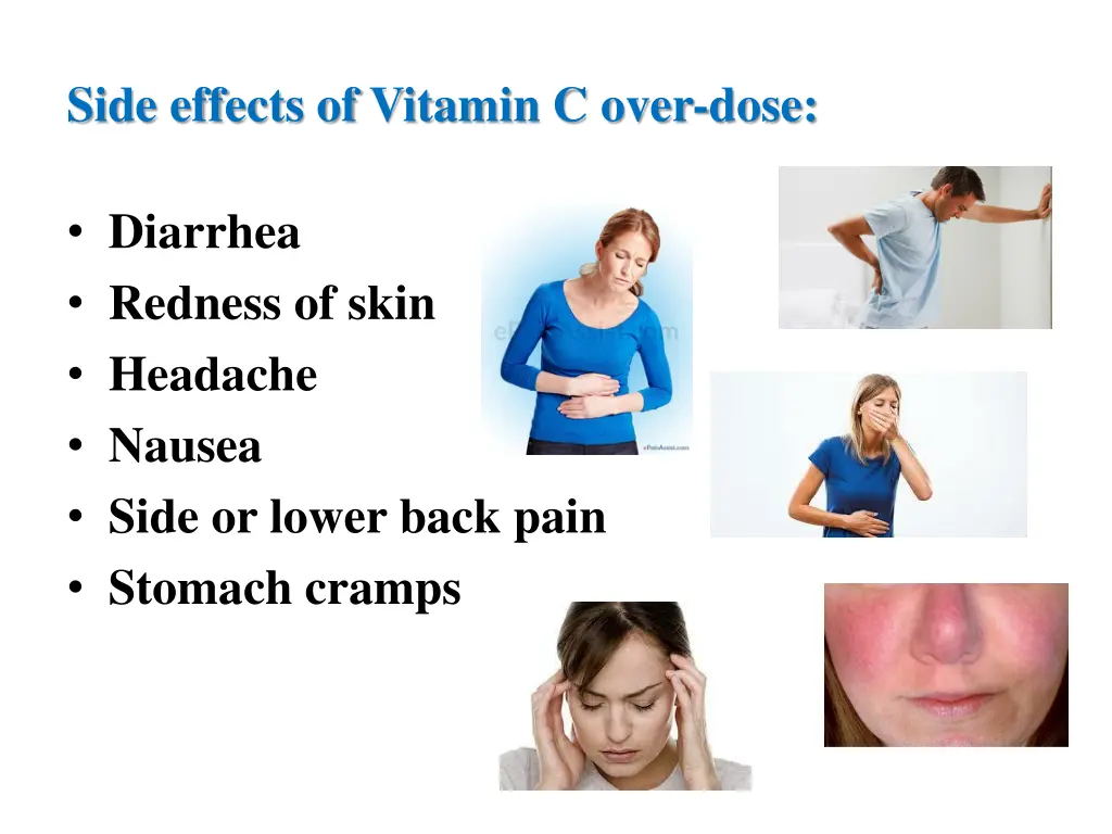 side effects of vitamin c over dose