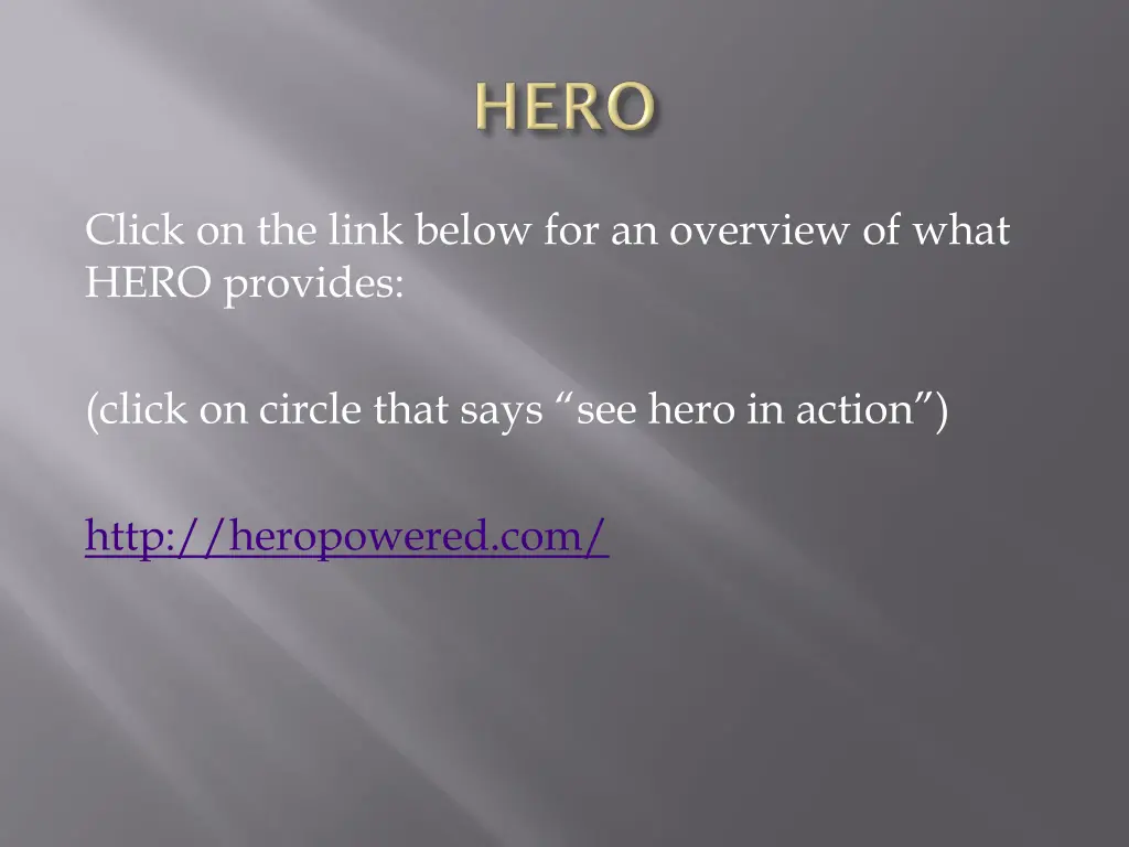 click on the link below for an overview of what
