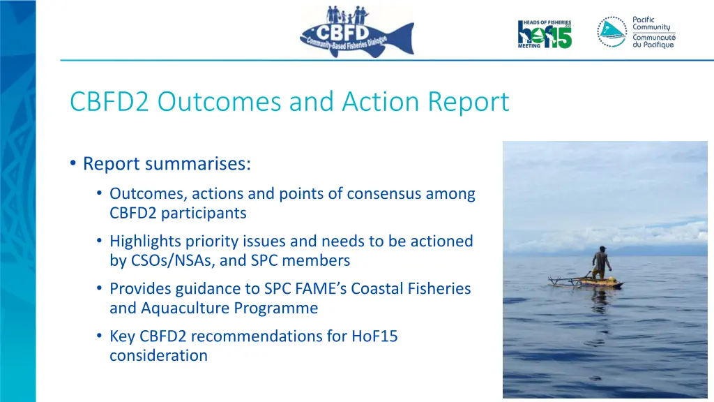 cbfd2 outcomes and action report
