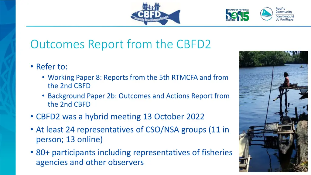 outcomes report from the cbfd2
