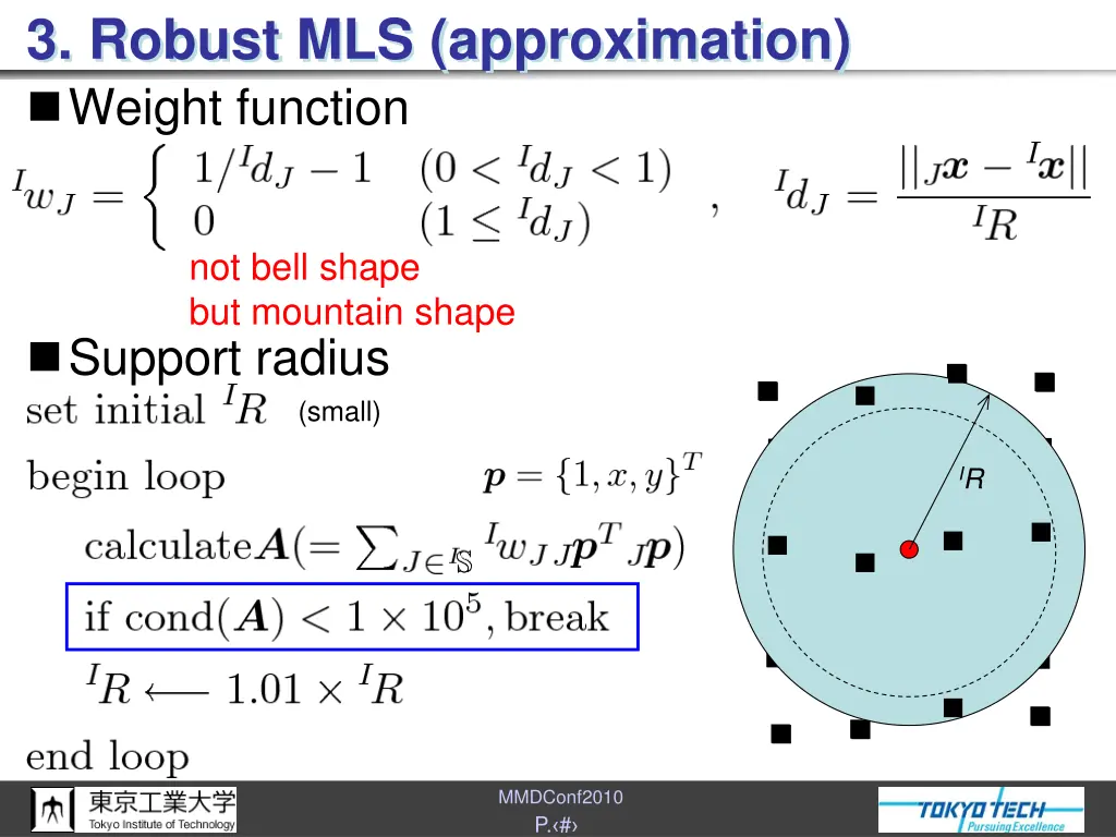 3 robust mls approximation weight function