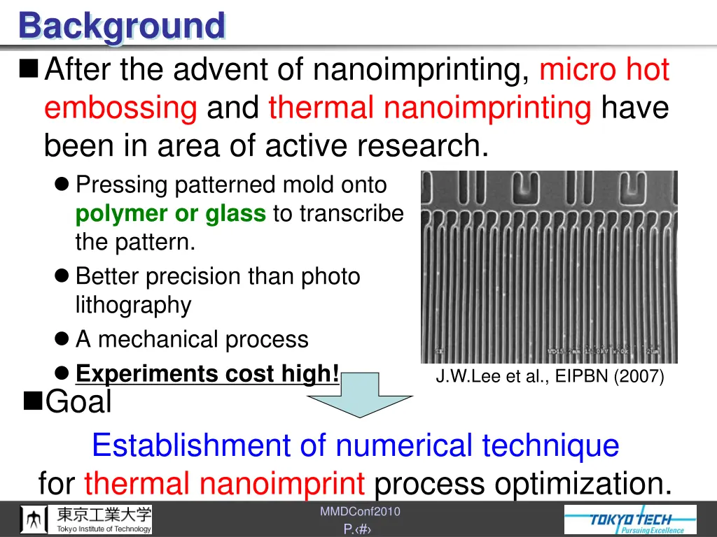 background after the advent of nanoimprinting