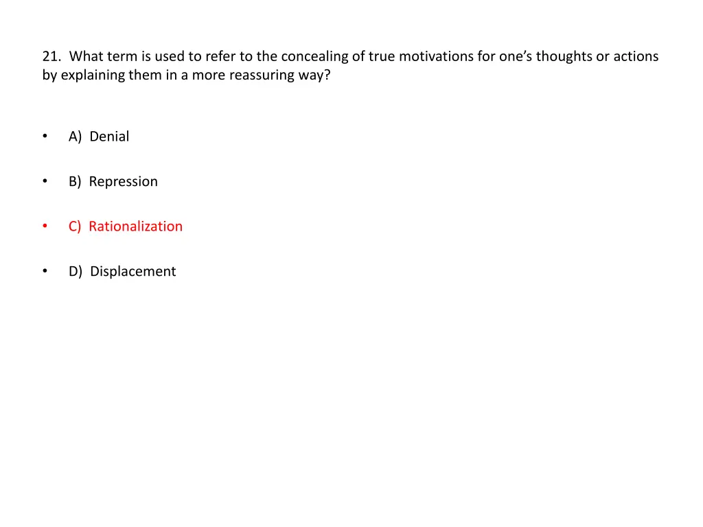 21 what term is used to refer to the concealing