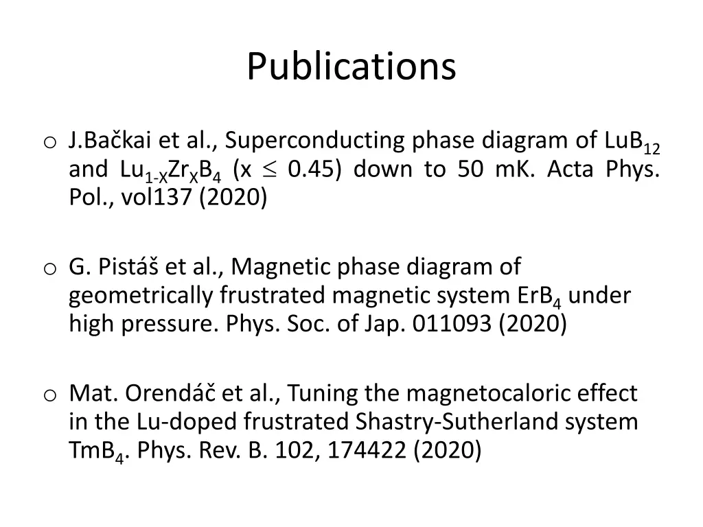 publications