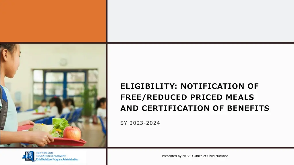 eligibility notification of free reduced priced
