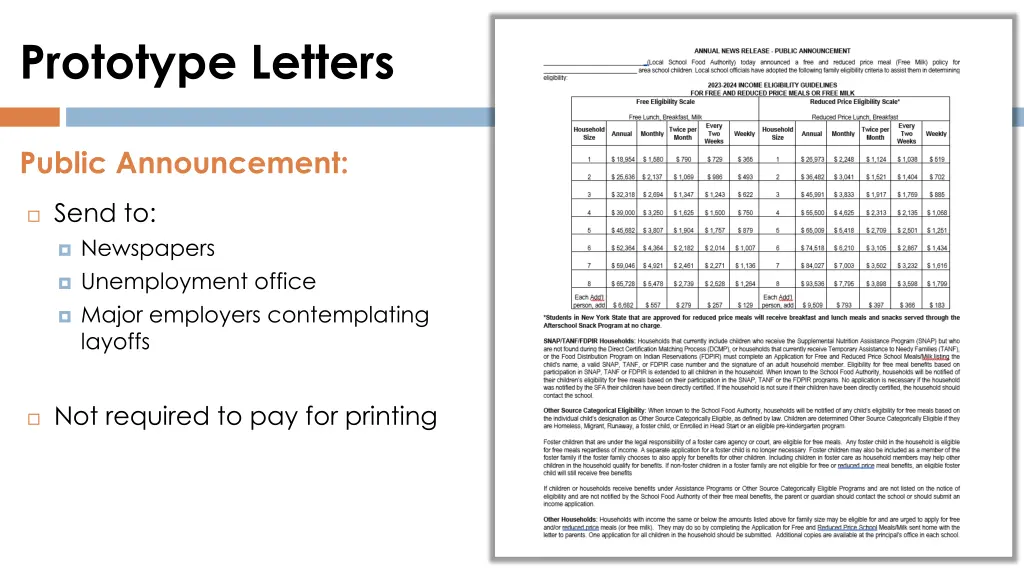 prototype letters