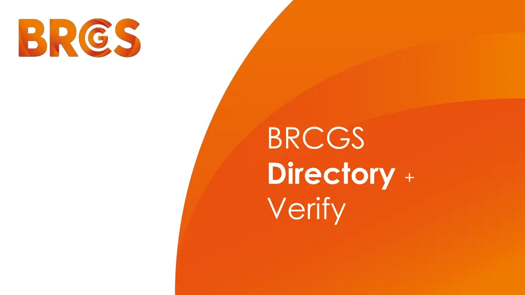 brcgs directory verify