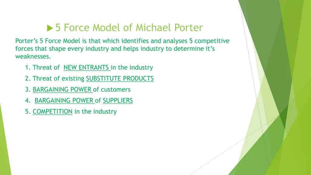 5 force model of michael porter