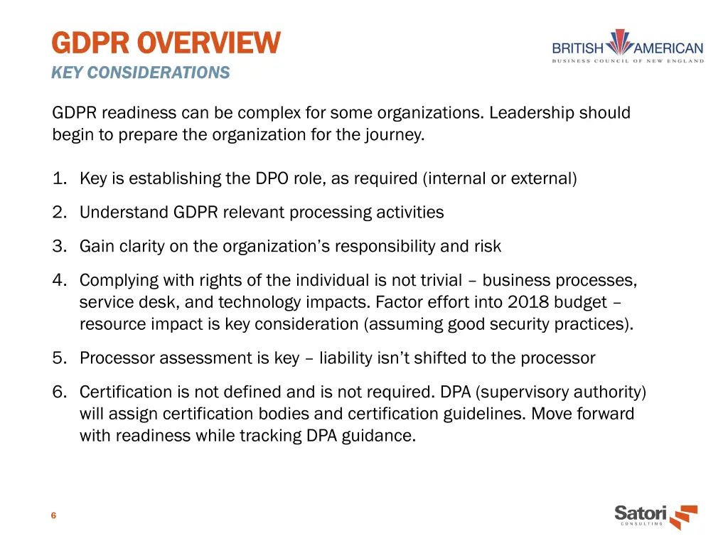 gdpr overview key considerations