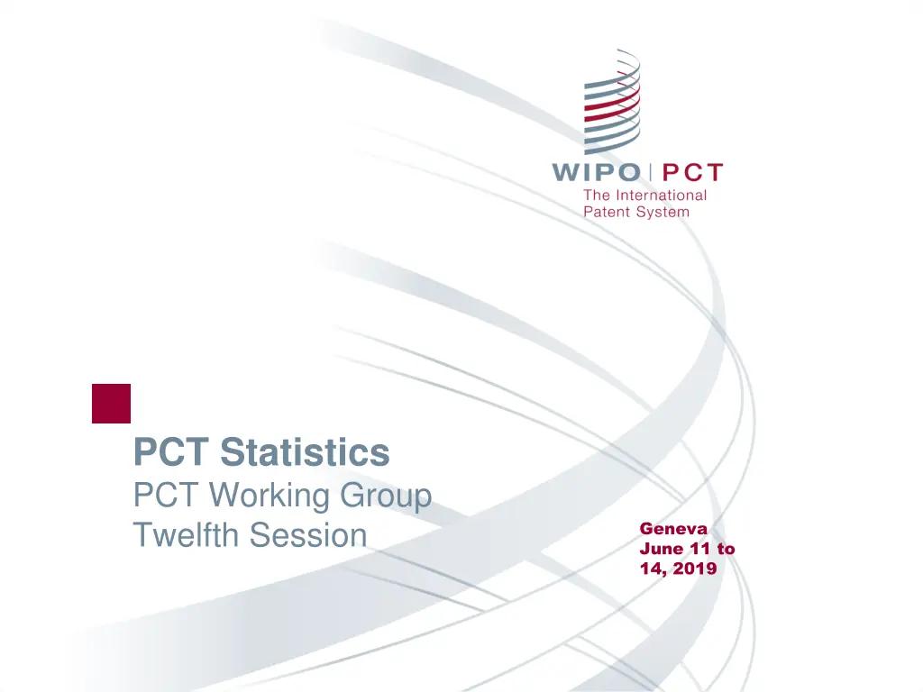 pct statistics pct working group twelfth session