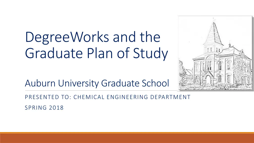 degreeworks and the graduate plan of study