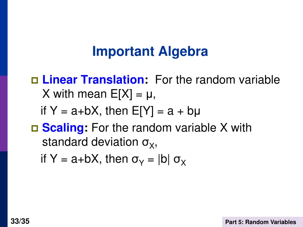 important algebra