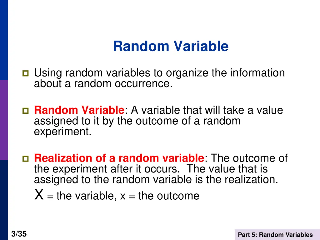 random variable