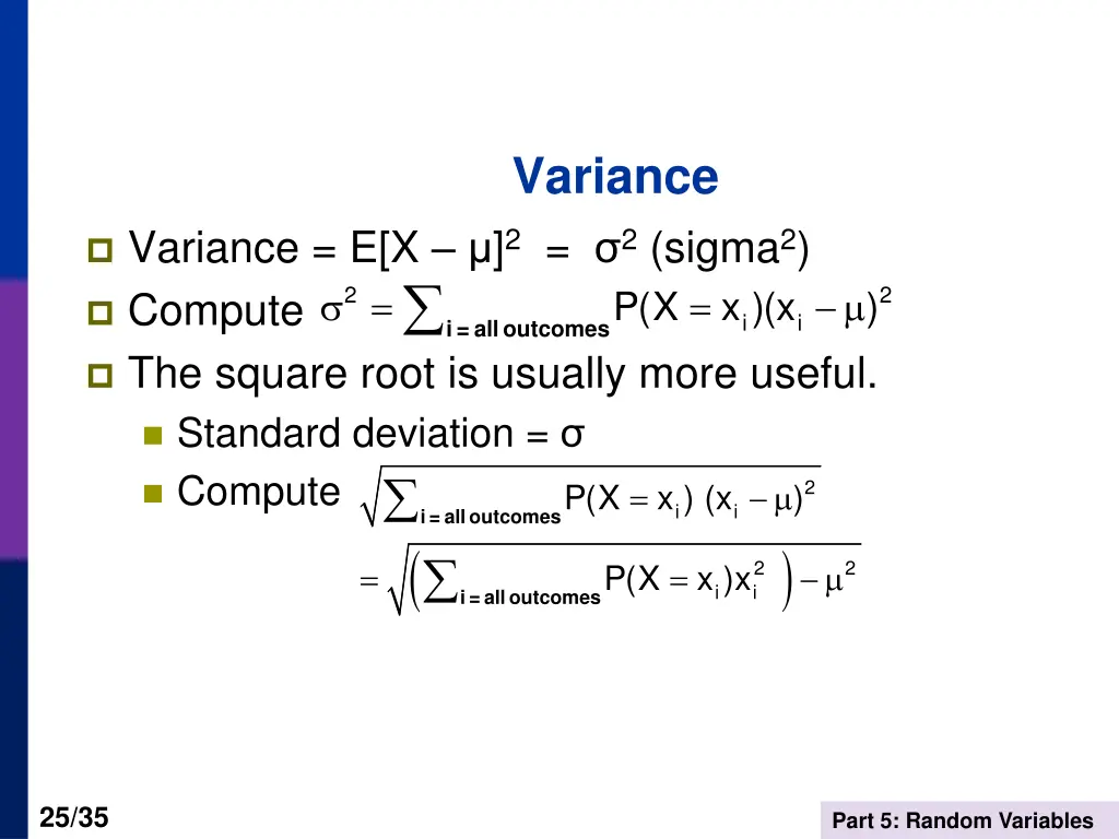 variance