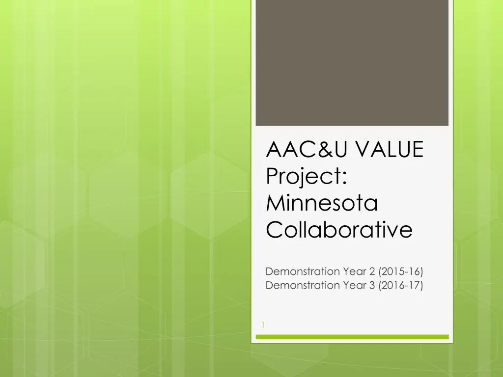aac u value project minnesota collaborative