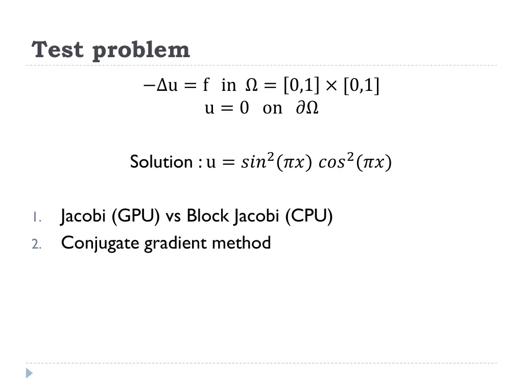 test problem