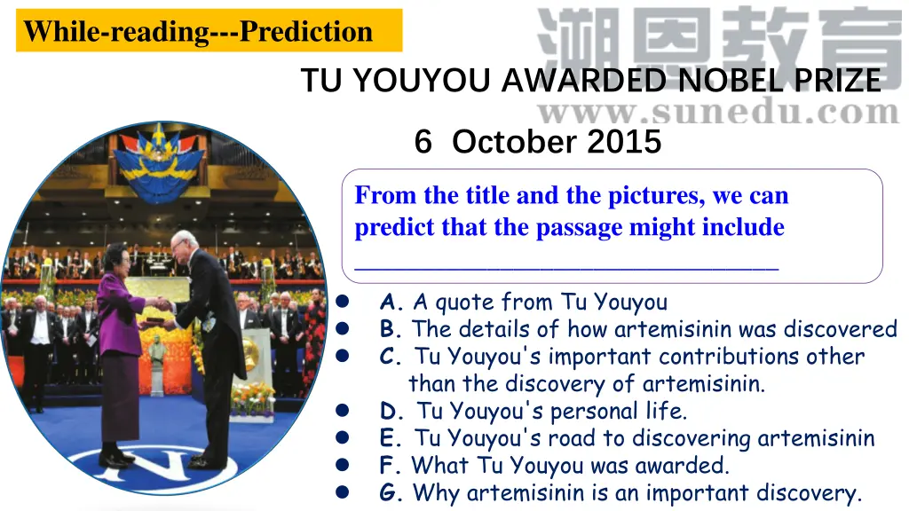while reading prediction