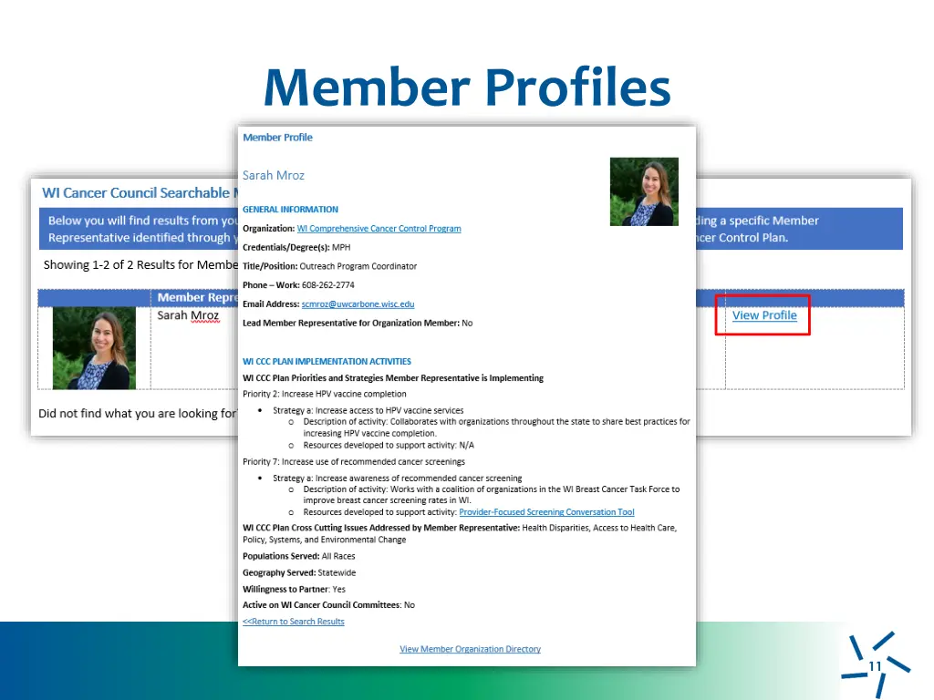 member profiles