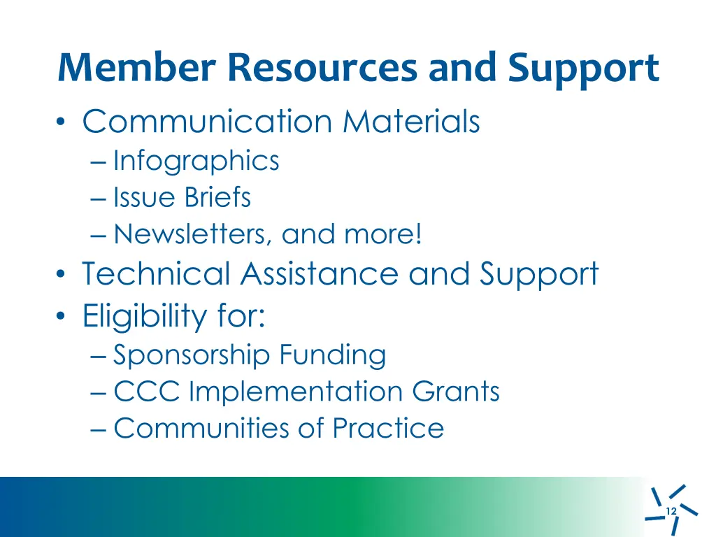 member resources and support communication