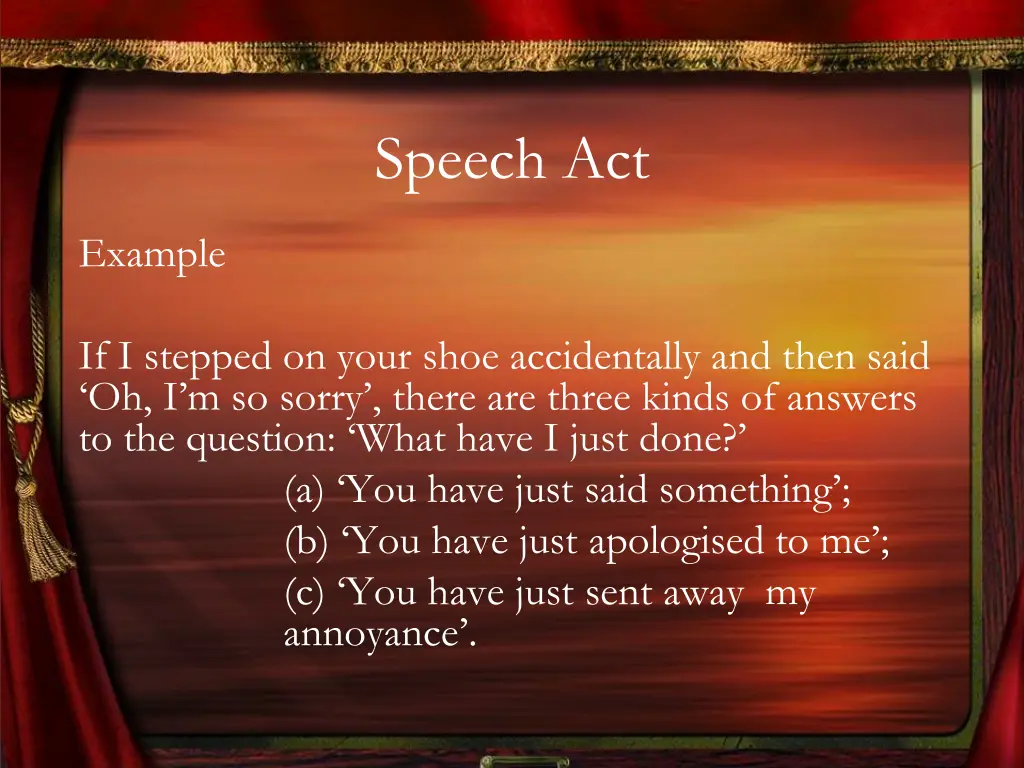 speech act