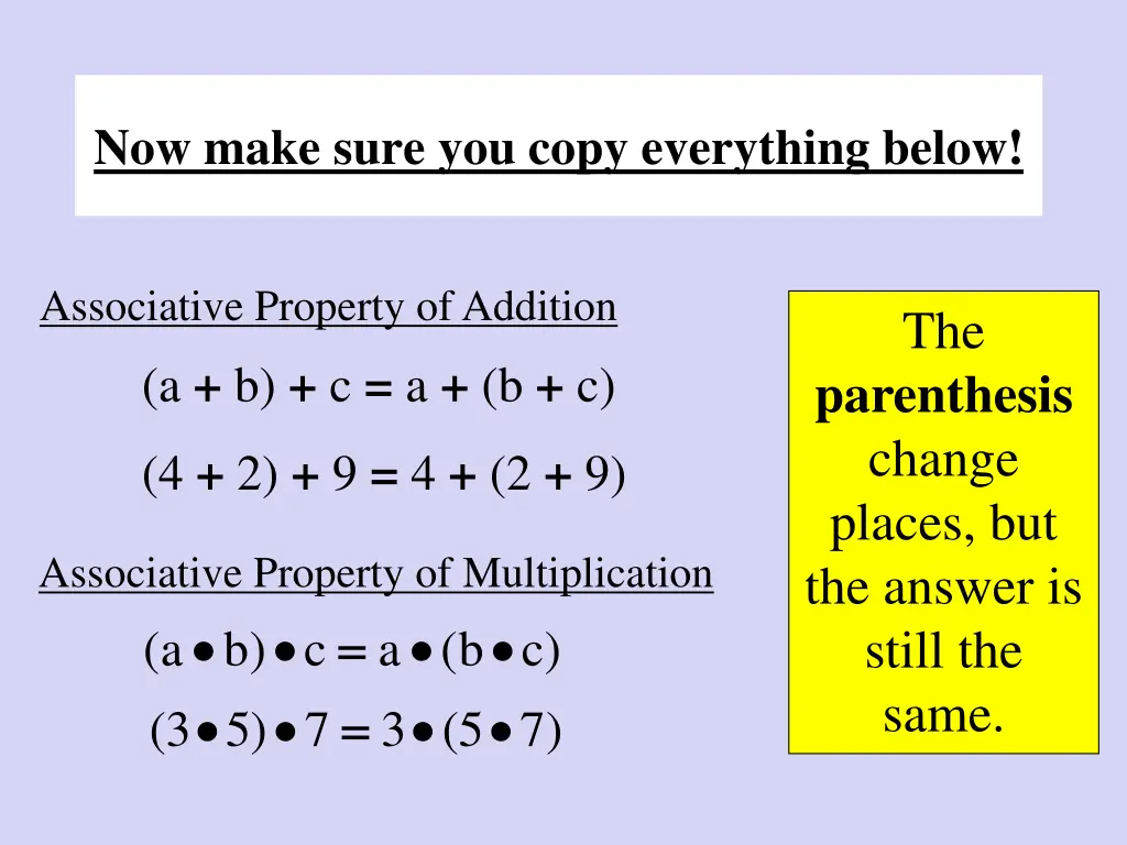 associative re grouping is ok you can re group