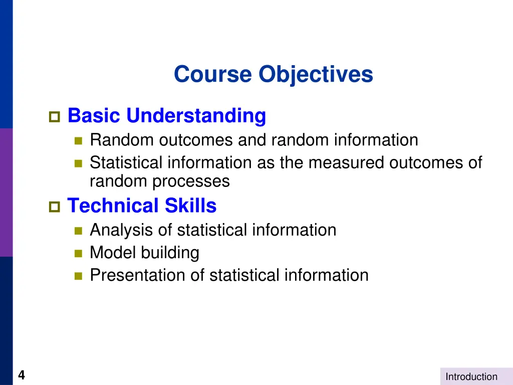 course objectives