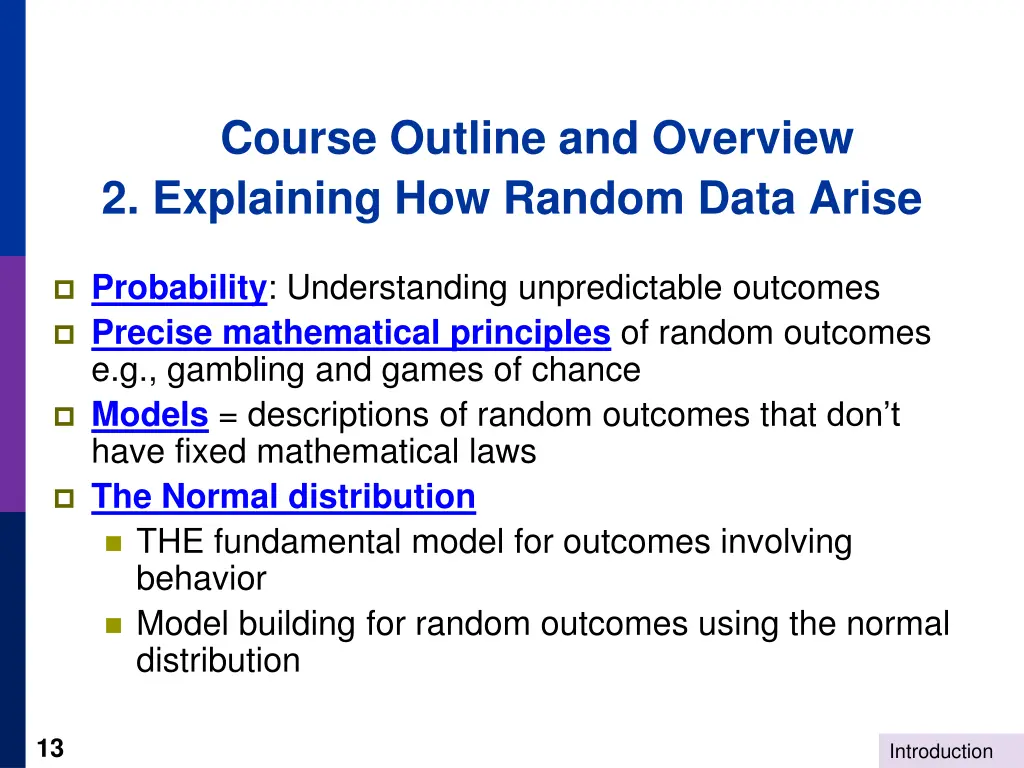 course outline and overview 2 explaining
