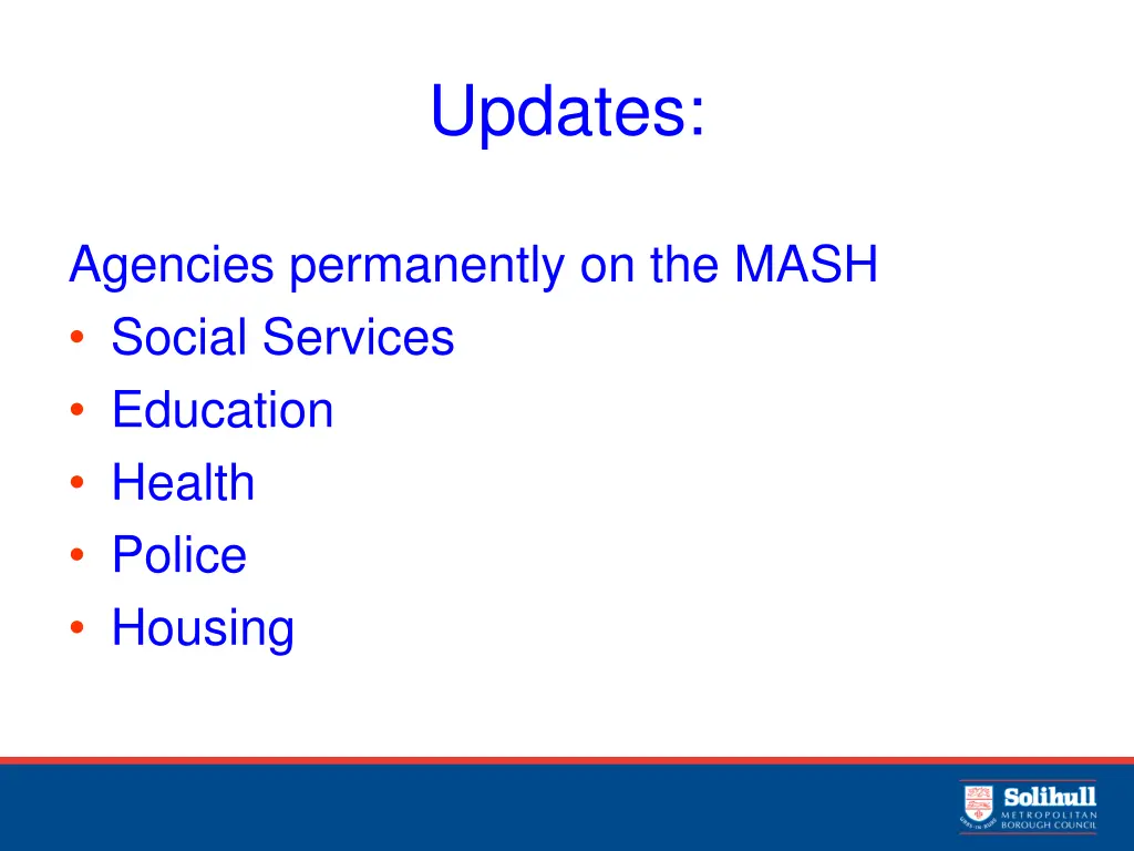 updates