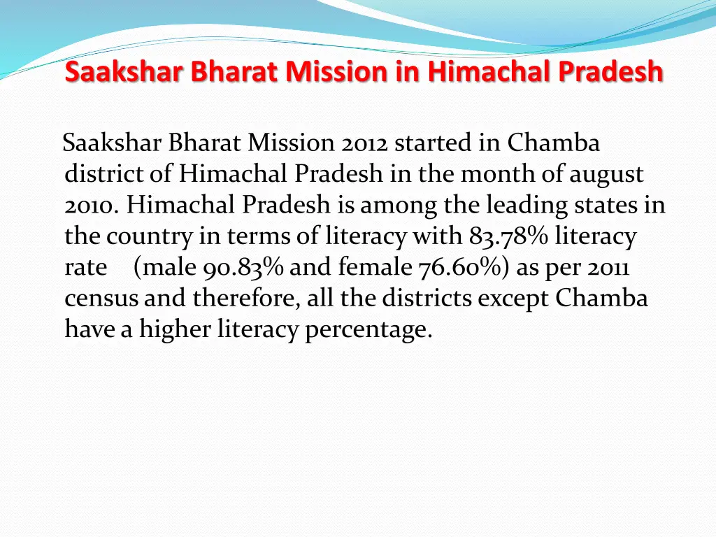 saakshar bharat mission in himachal pradesh