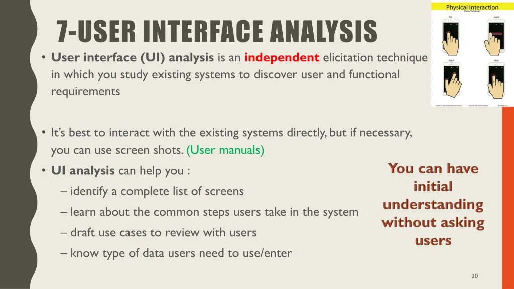 7 user interface analysis user interface