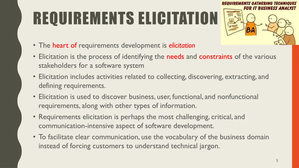 requirements elicitation 1