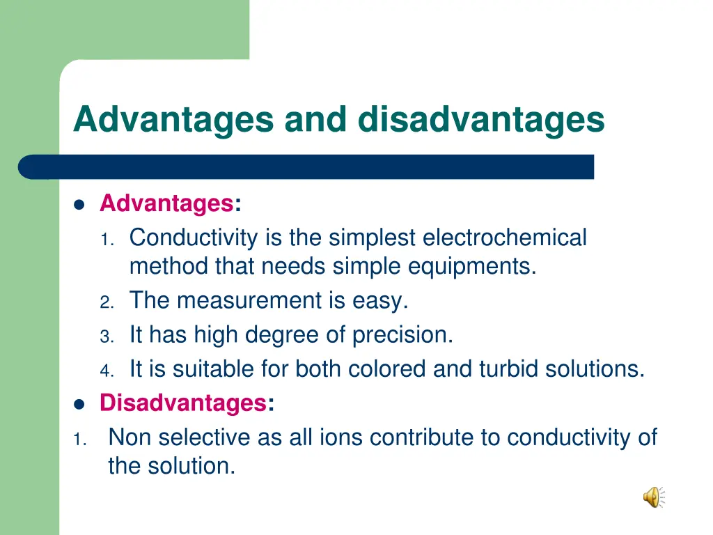 advantages and disadvantages