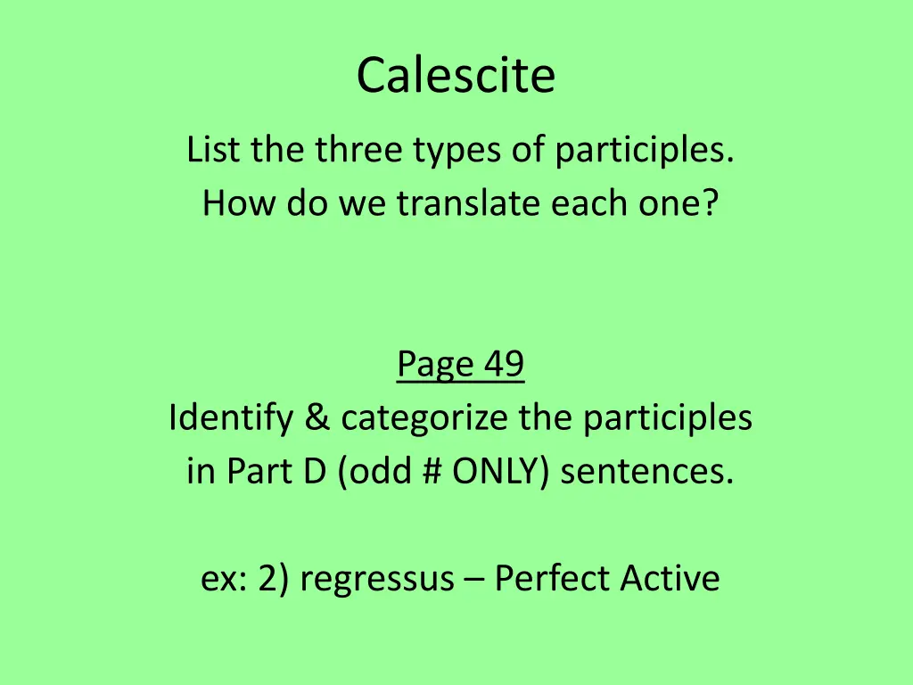 calescite 2