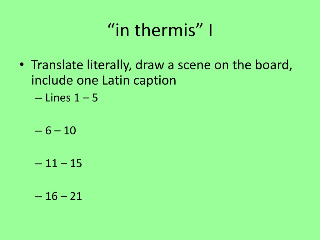 in thermis i