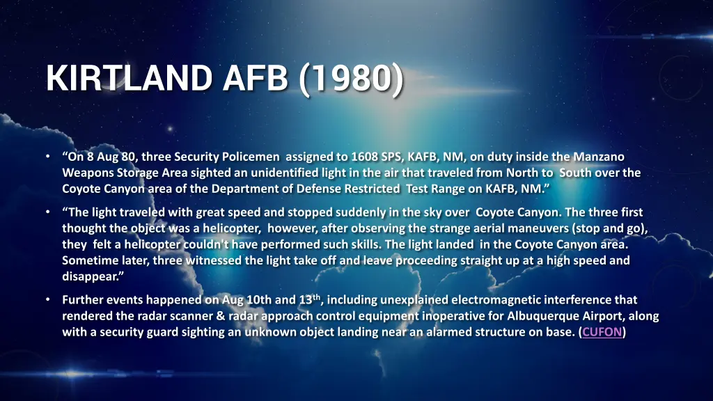 kirtland afb 1980