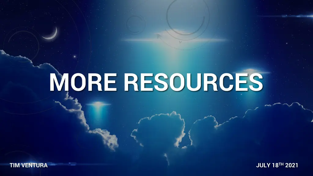 more resources