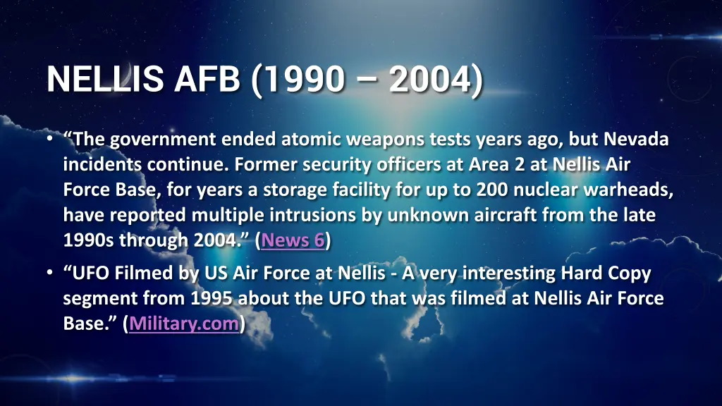 nellis afb 1990 2004