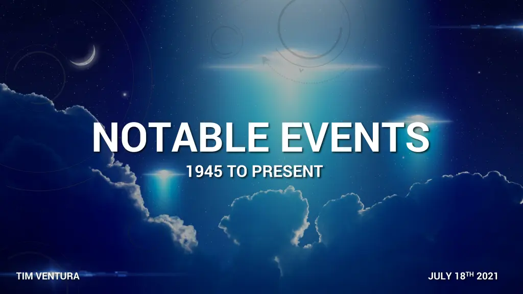 notable events 1945 to present