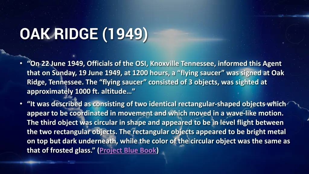 oak ridge 1949
