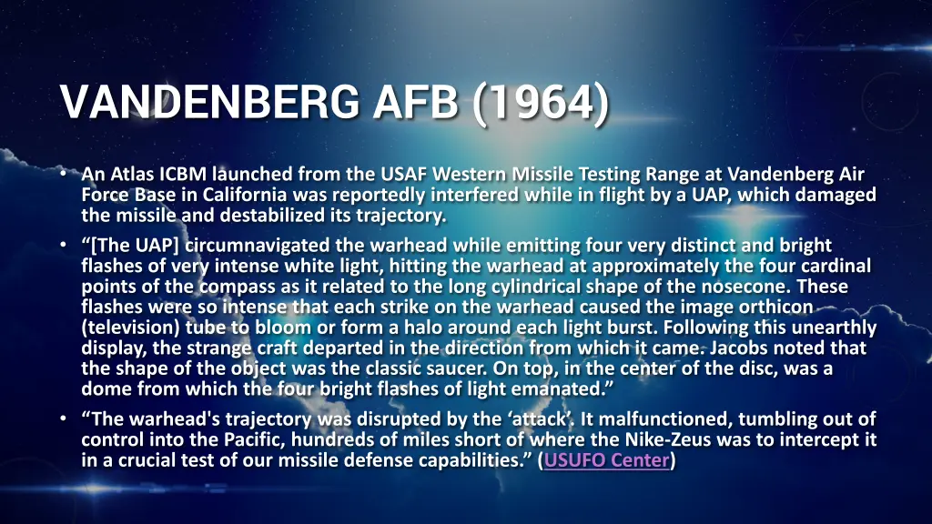 vandenberg afb 1964
