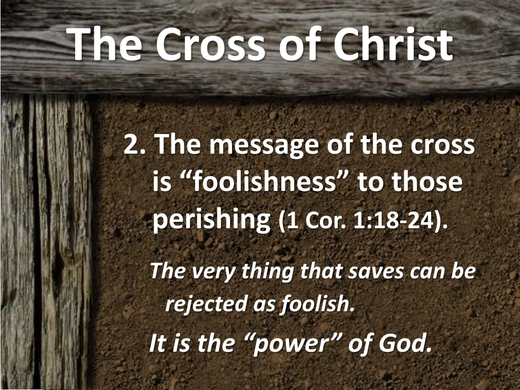 the cross of christ 1
