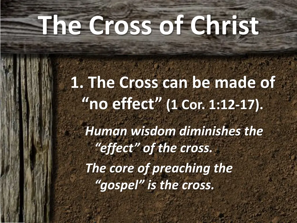 the cross of christ