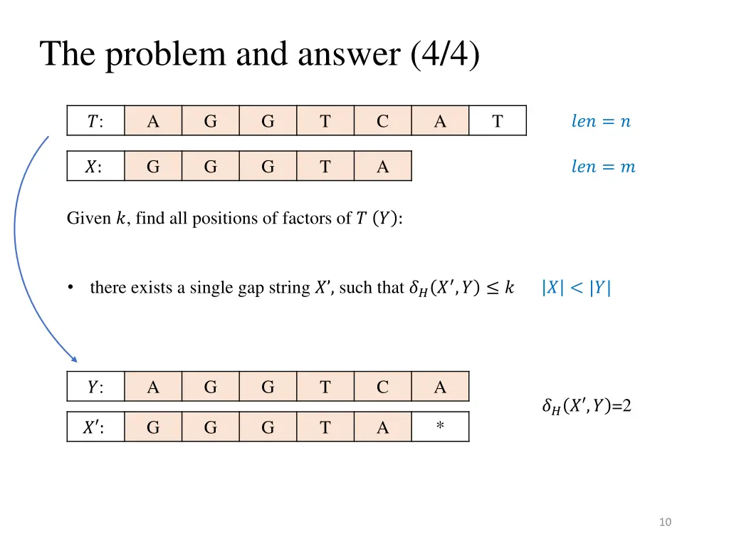 the problem and answer 4 4