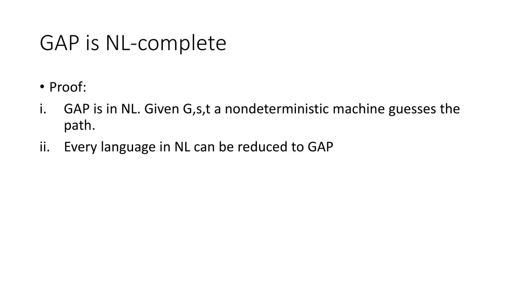 gap is nl complete 2